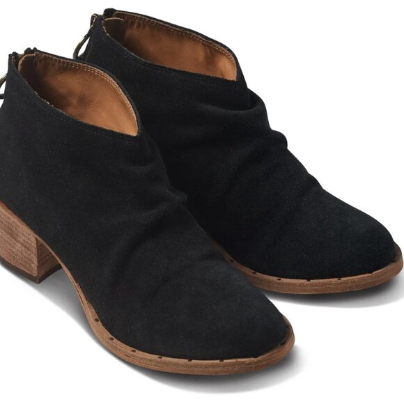 NEW  BEEK Suede Eaglet Booties western style  black for women 1065mn - Picture 4 of 8